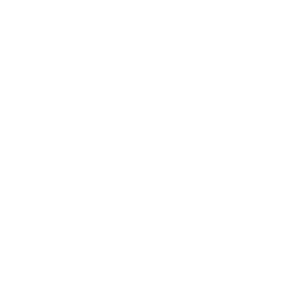White line icon of a briefcase to represent employement.